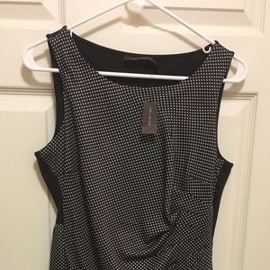 The Limited Women's Black White Polka Dot Dress